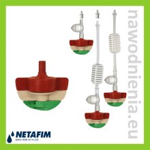 Mikrozraszacz Spinnet 120l / h LR Netafim (czerowny z zielonym wirnikiem)